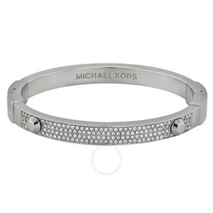 Michael Kors Astor Crystal Pave Silver Bangle